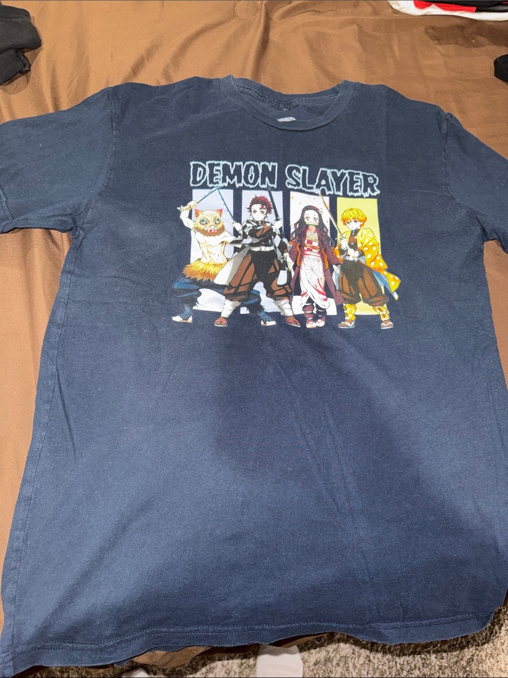 Demon Slayer Graphic Short Sleeve Tee - Navy